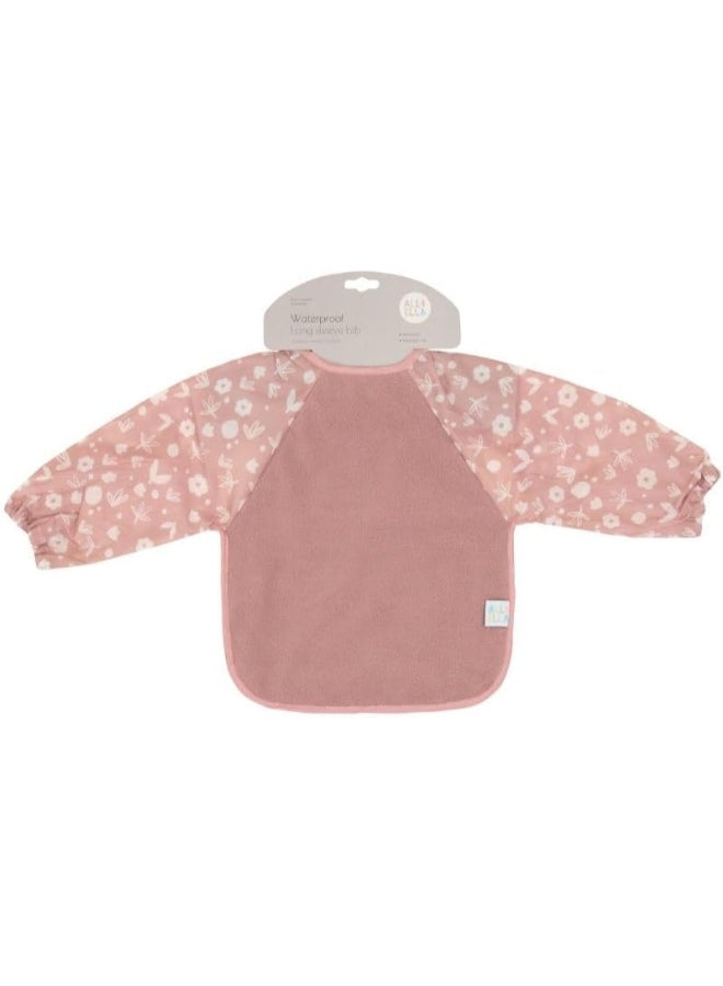 All4Ella Long Sleeve Bib - Dusty Pink - Image 4